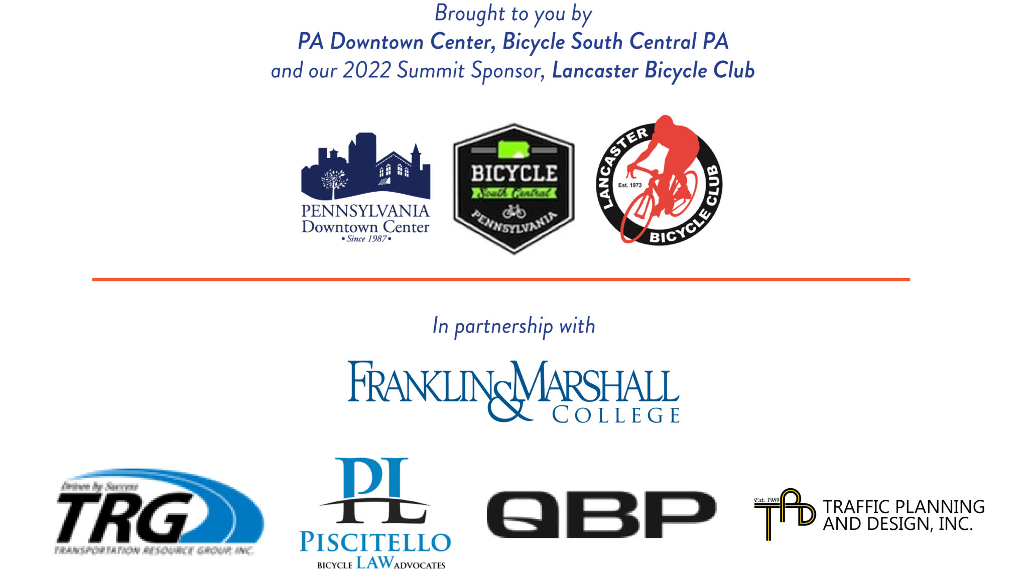 Statewide Active Transportation Summit Bikes and Beyond! PA Downtown